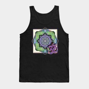 Purple Om Mandala Tank Top